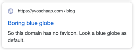 default icon results